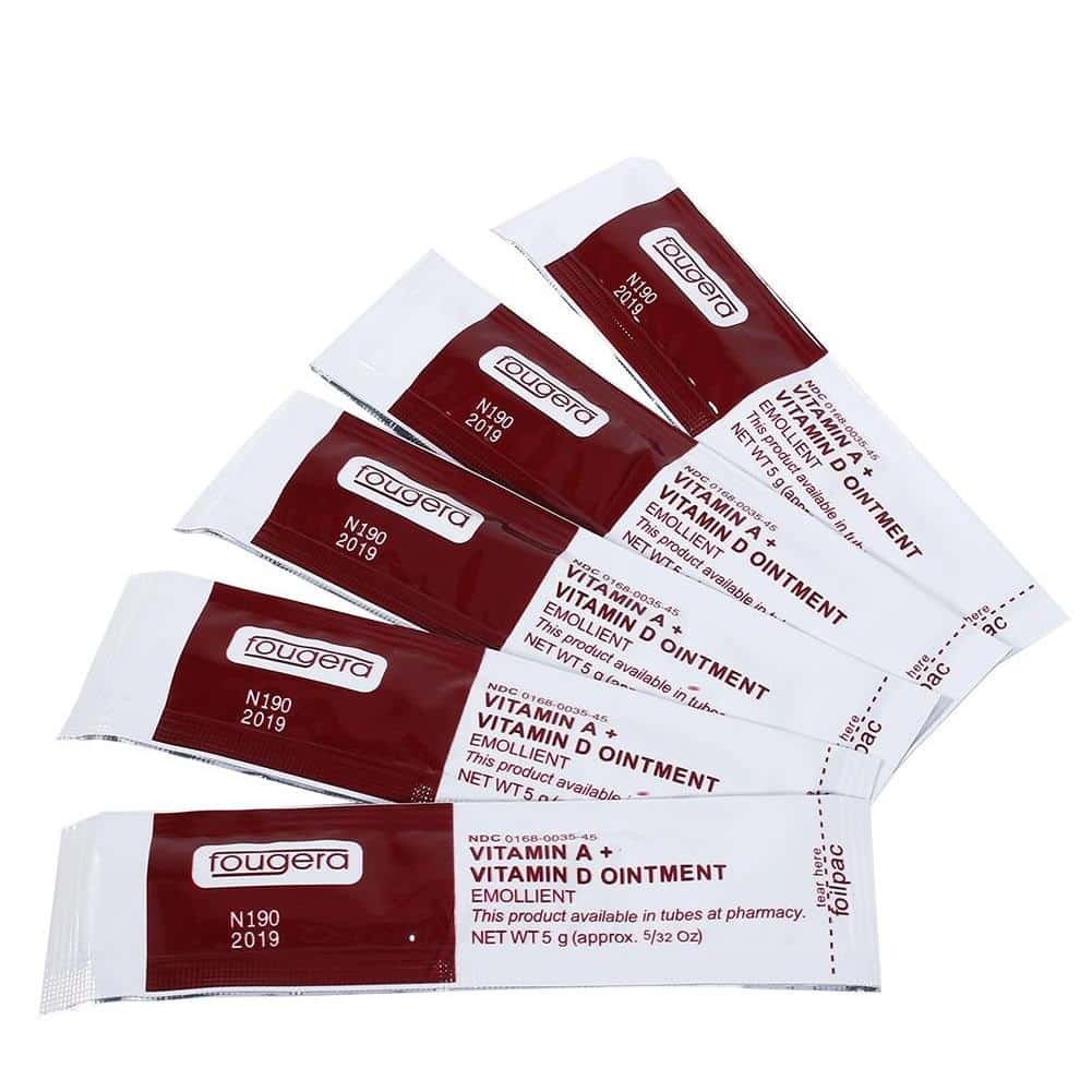 Fougera Vitamin A + Vitamin D Ointment (Sachet 5mL / Lip Tube 8mL ...